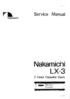 Nakamichi LX-3-Service-Manual